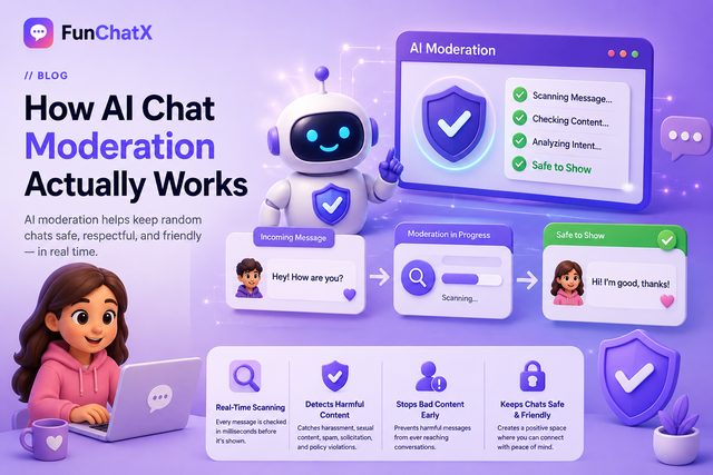 How AI chat moderation works